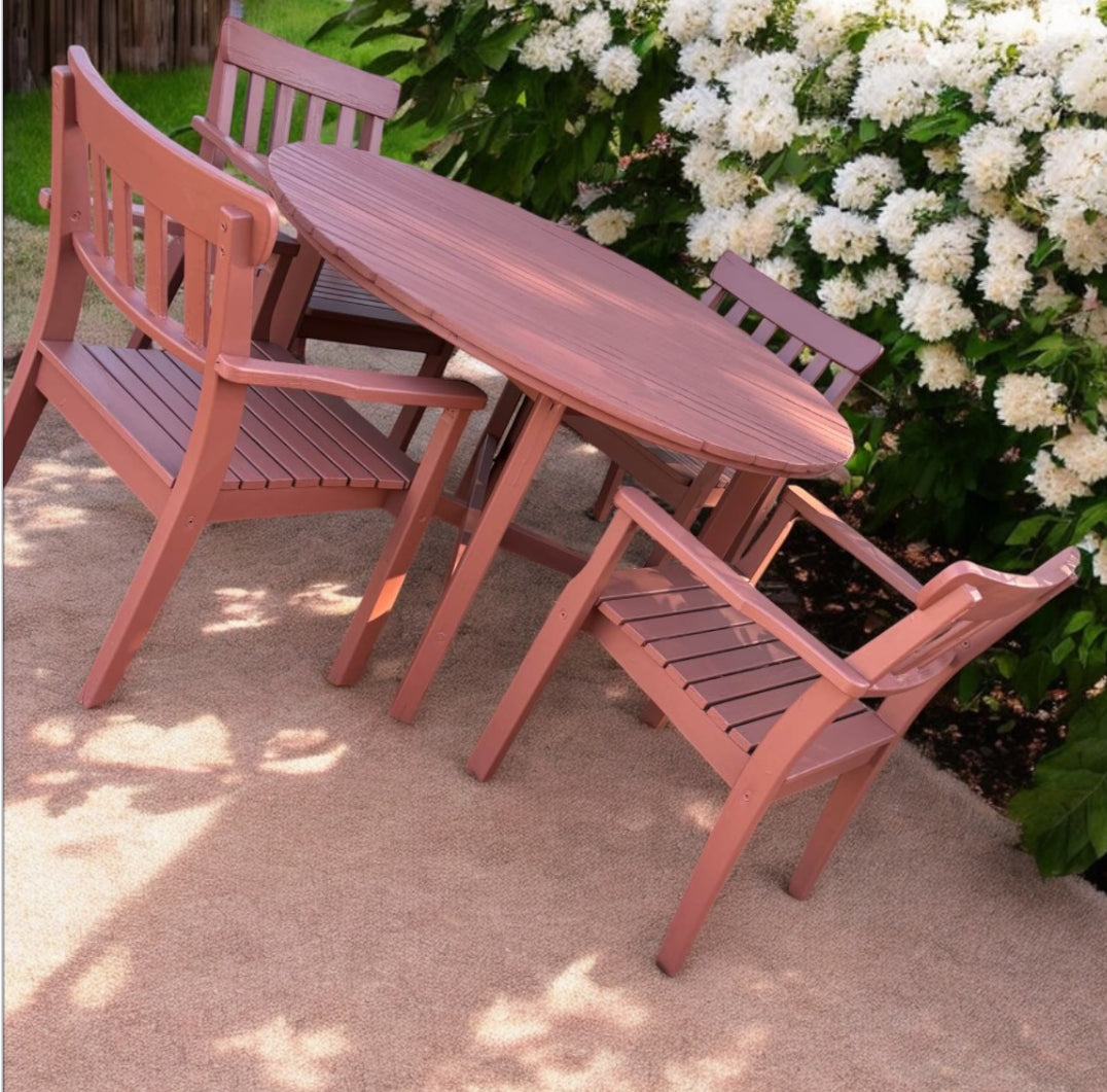 Outside table With the chairs included