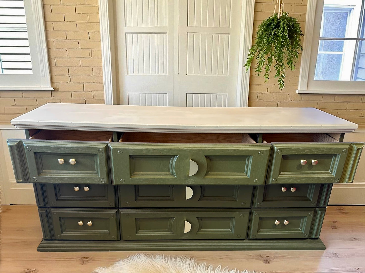 Servidia 9 Drawer Dresser Refinished