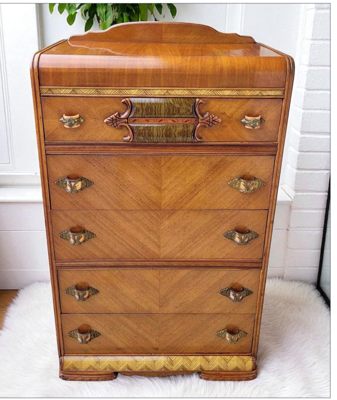 Stunning Waterfall Art Deco Design Dresser