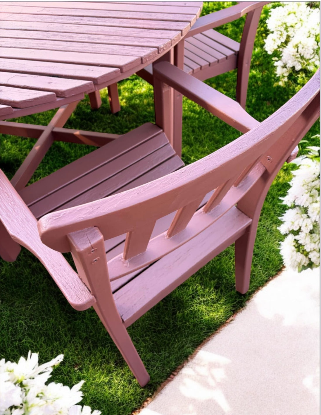Outside table With the chairs included