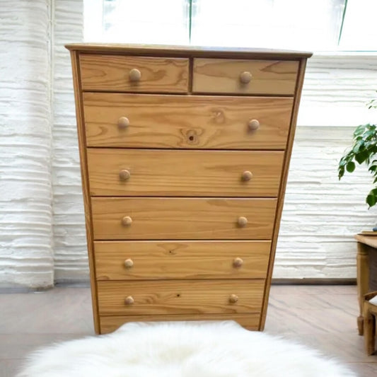 Real wood 7-drawer dresser