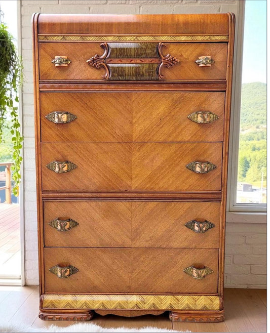 Stunning Waterfall Art Deco Design Dresser