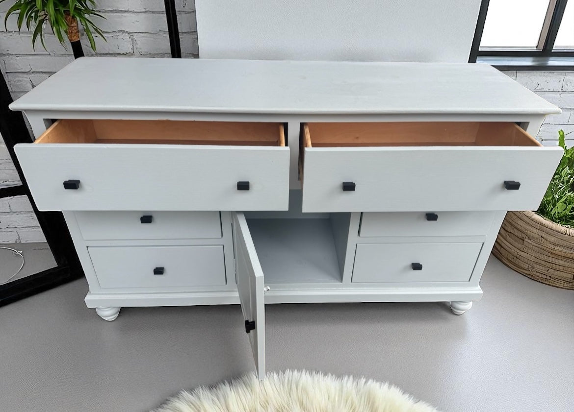 Light Blue Wood Dresser