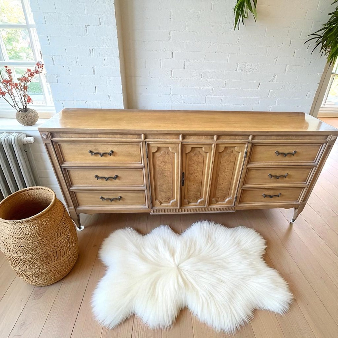 Solid wood MCM Dresser-9 Drawer’s