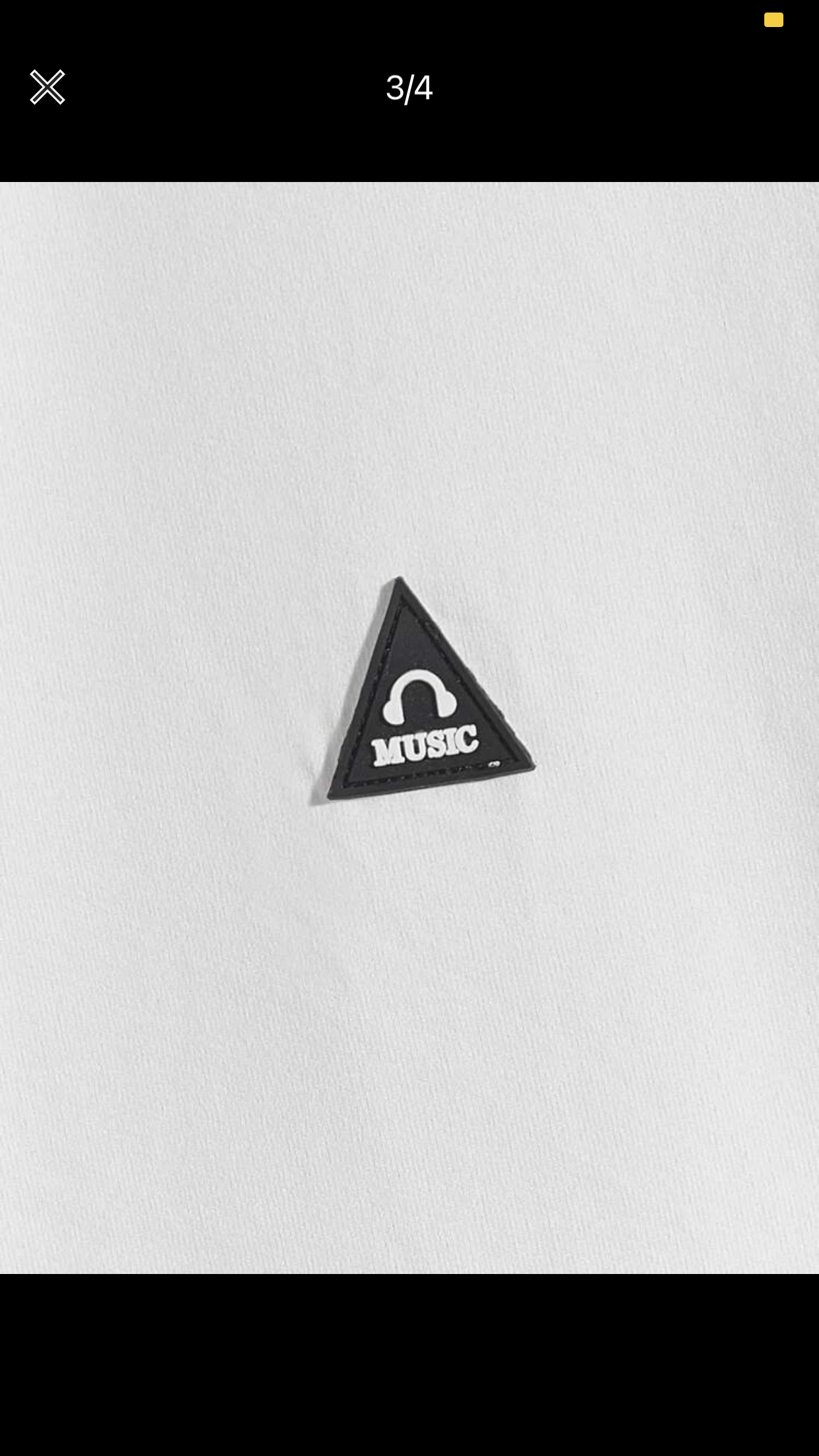 Extended sizes men music print patched pocket tee