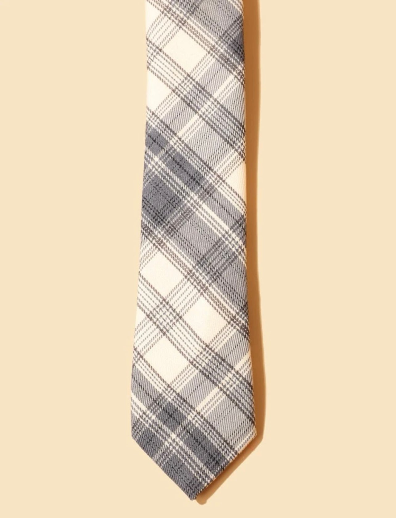 Men Plaid Pattern Tie