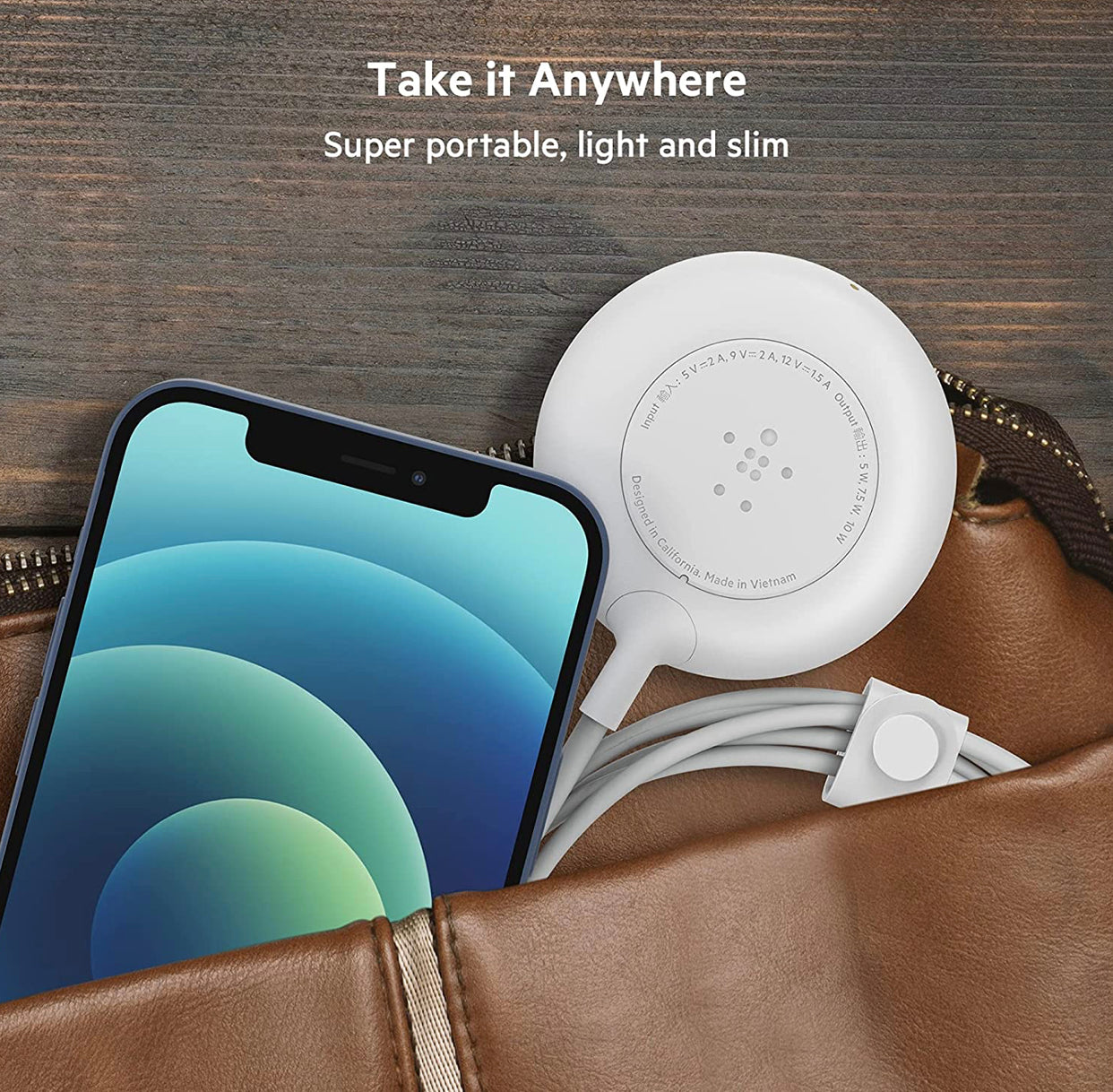Magnetic Wireless Charger (Power Supply Included)