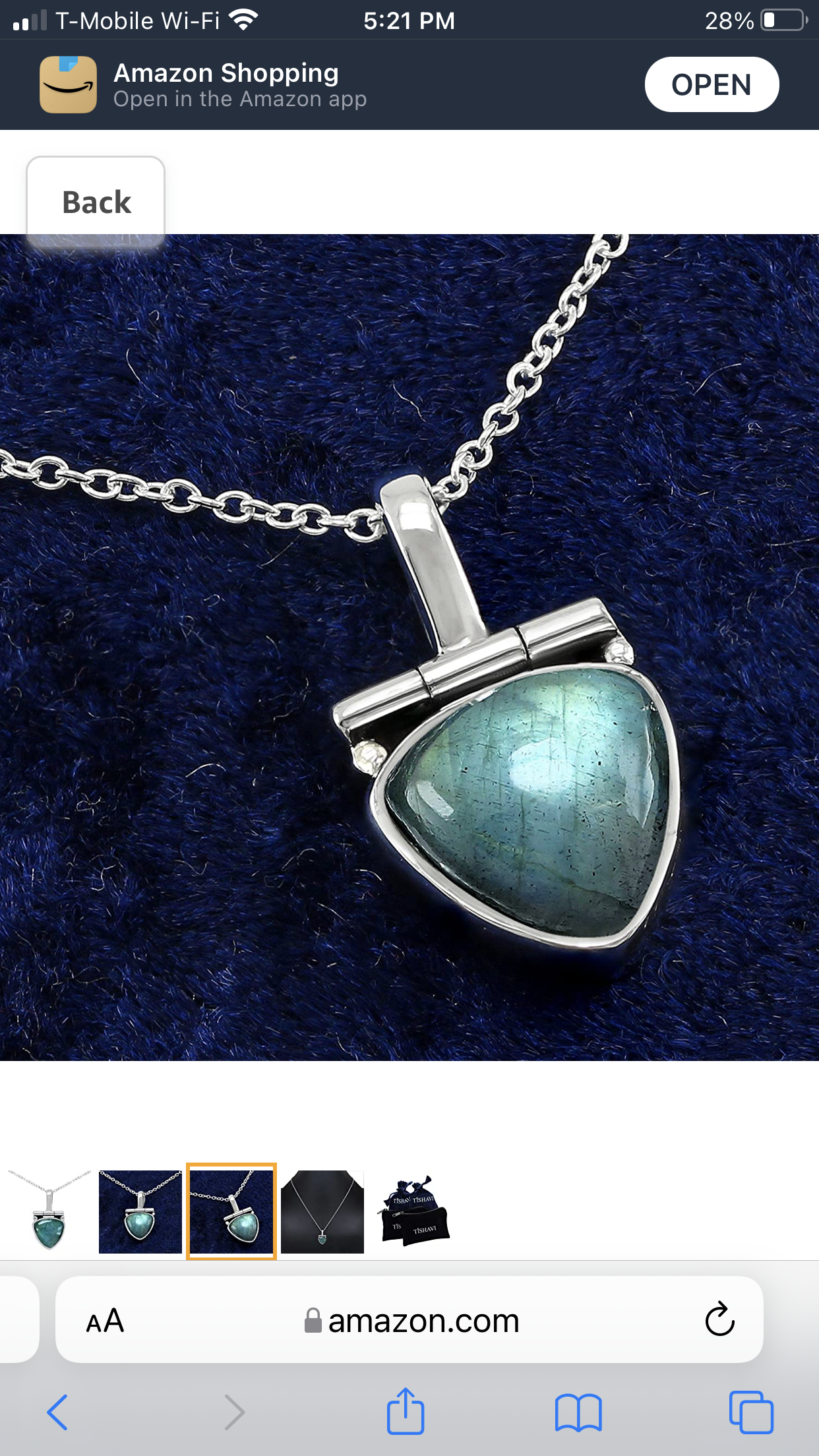 Labradorite Sterling Silver Pendant Necklace For Women 18 Inch. 925 silver chain pendant