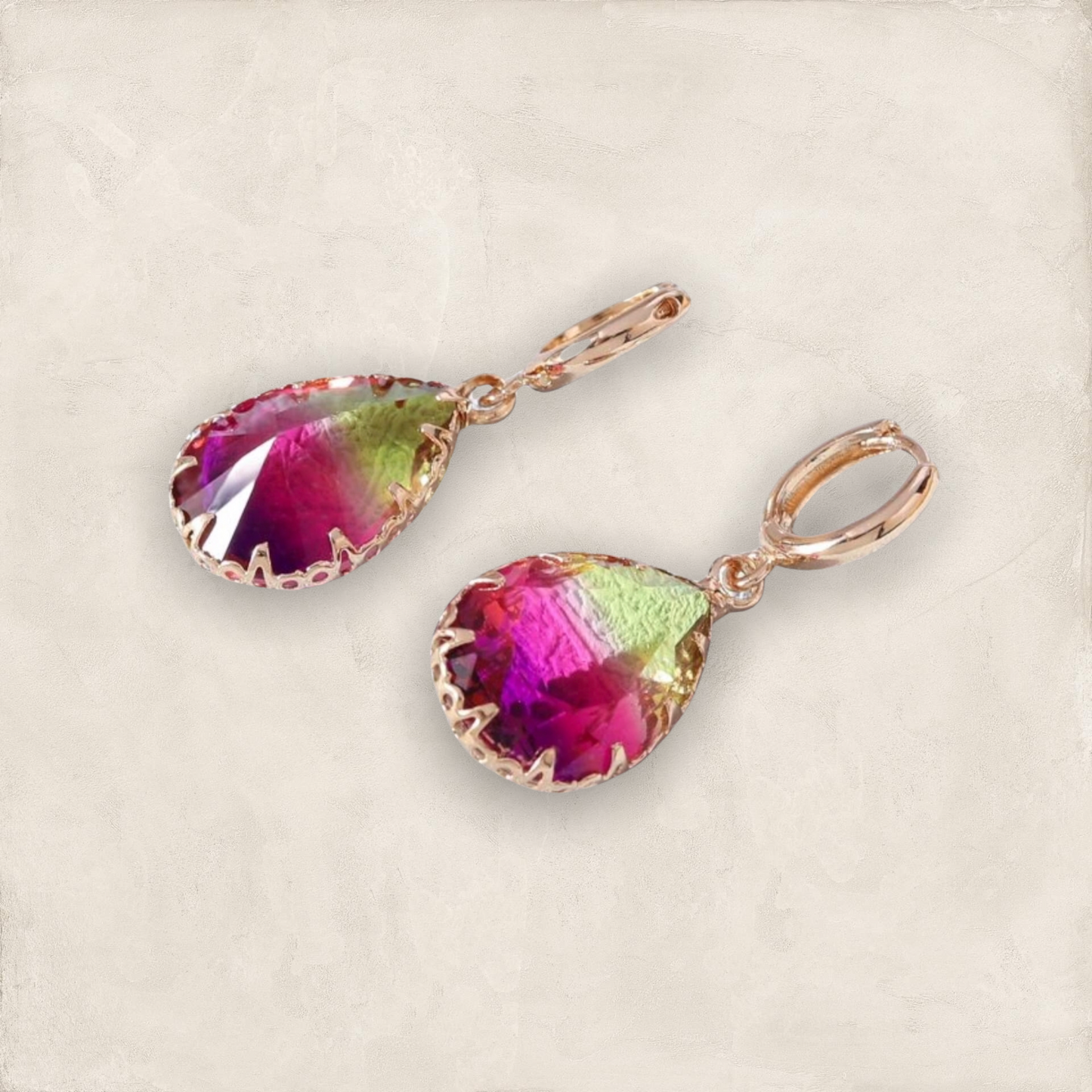 Zircon decor Waterdrop earrings
