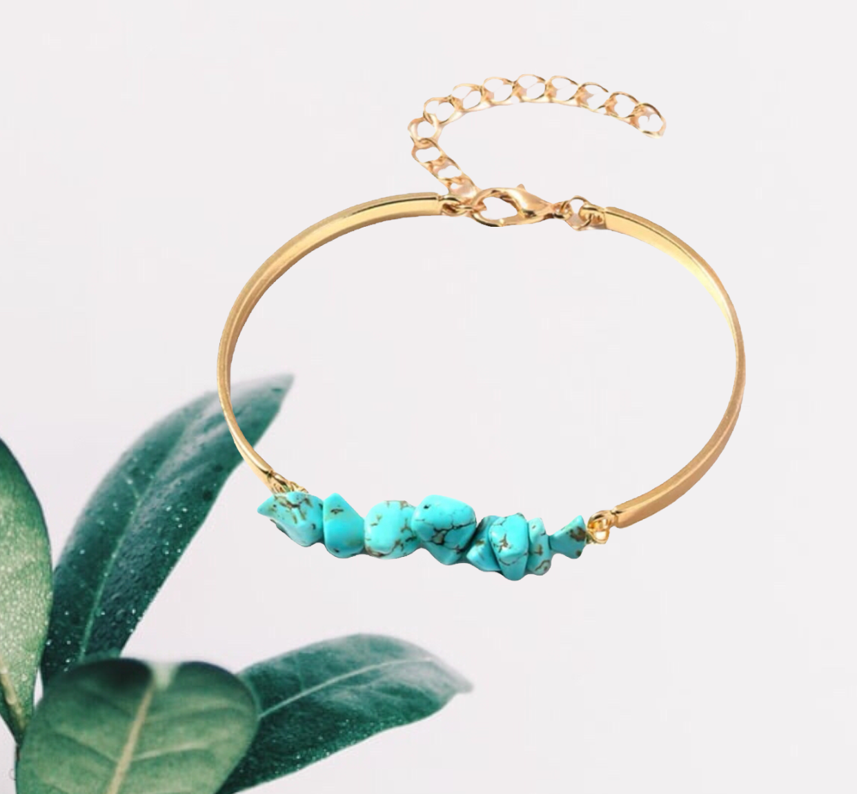 Turquoise decor bracelet