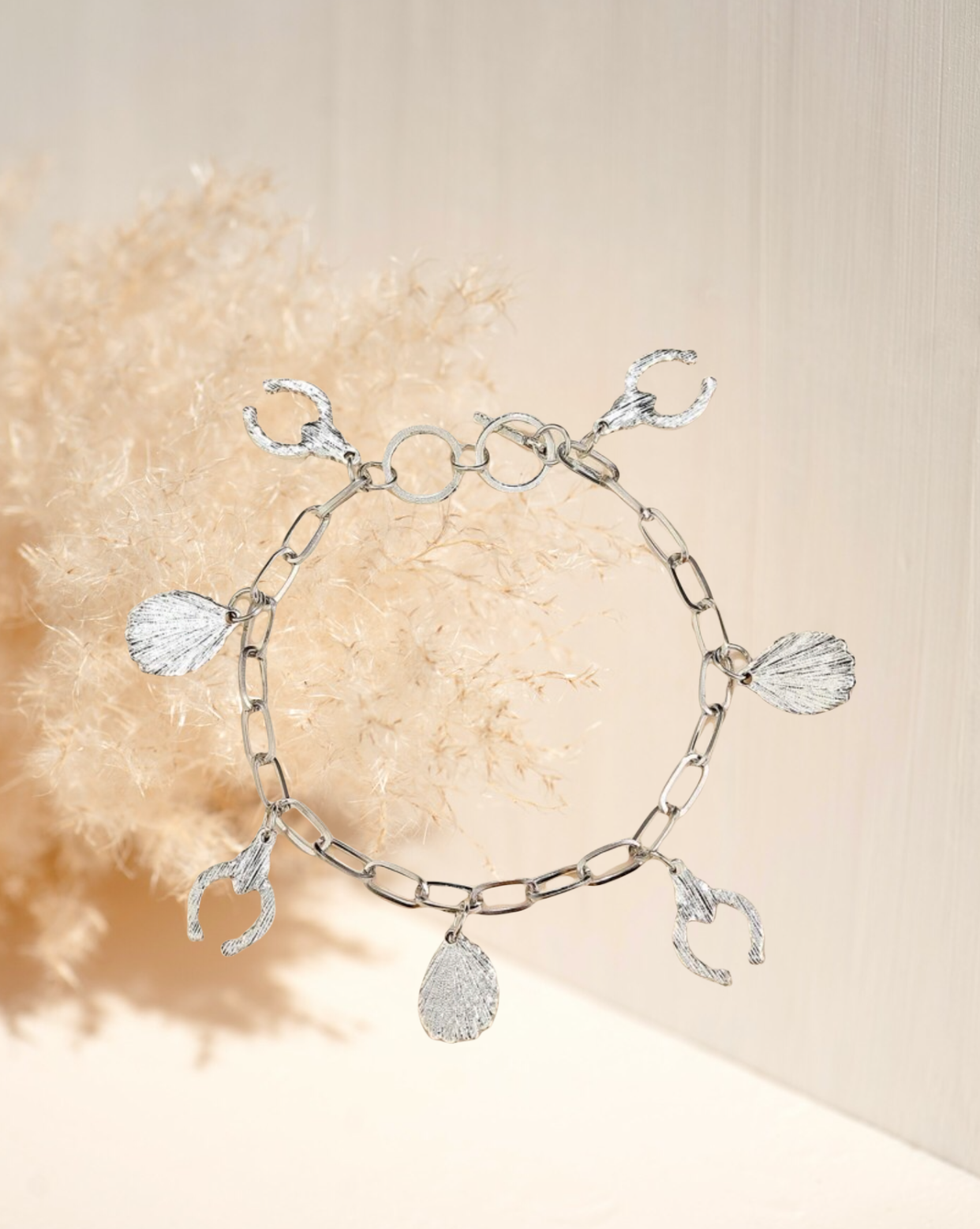 Water-drop charm bracelet