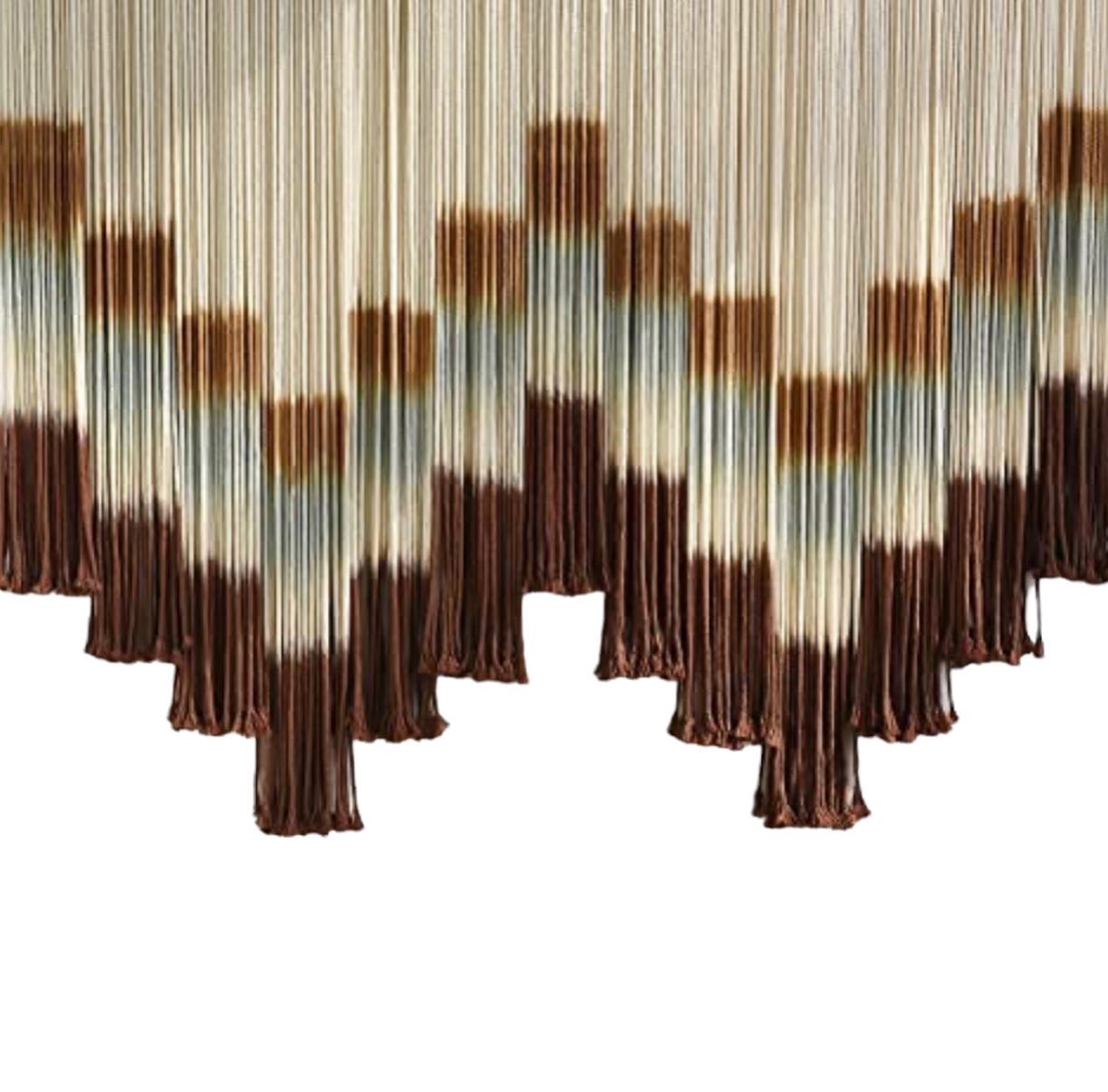 Macrame Wall Hanging Tie-Dye Geometric Decor Large Scale Wall Art