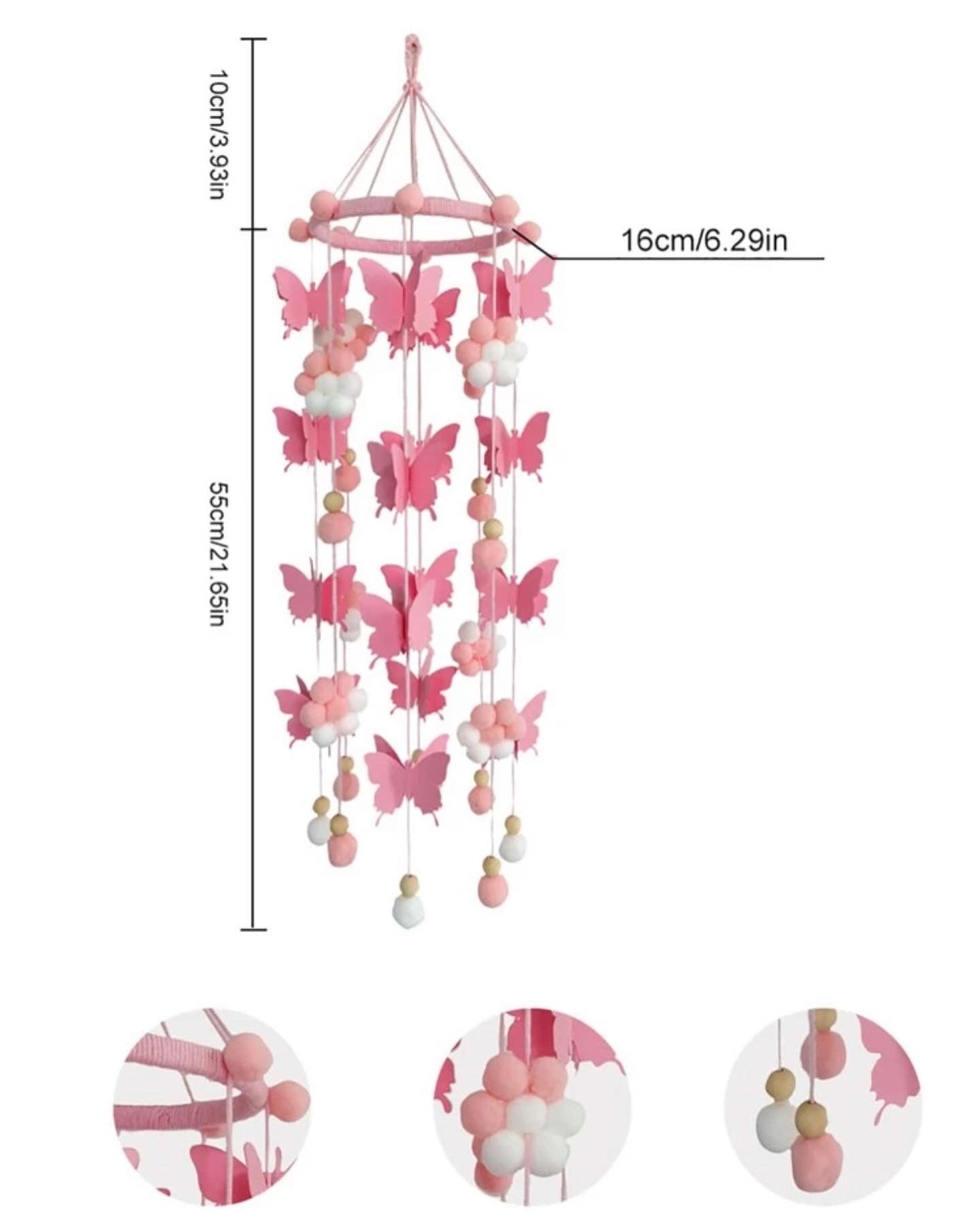 Kids butterfly wind chime
