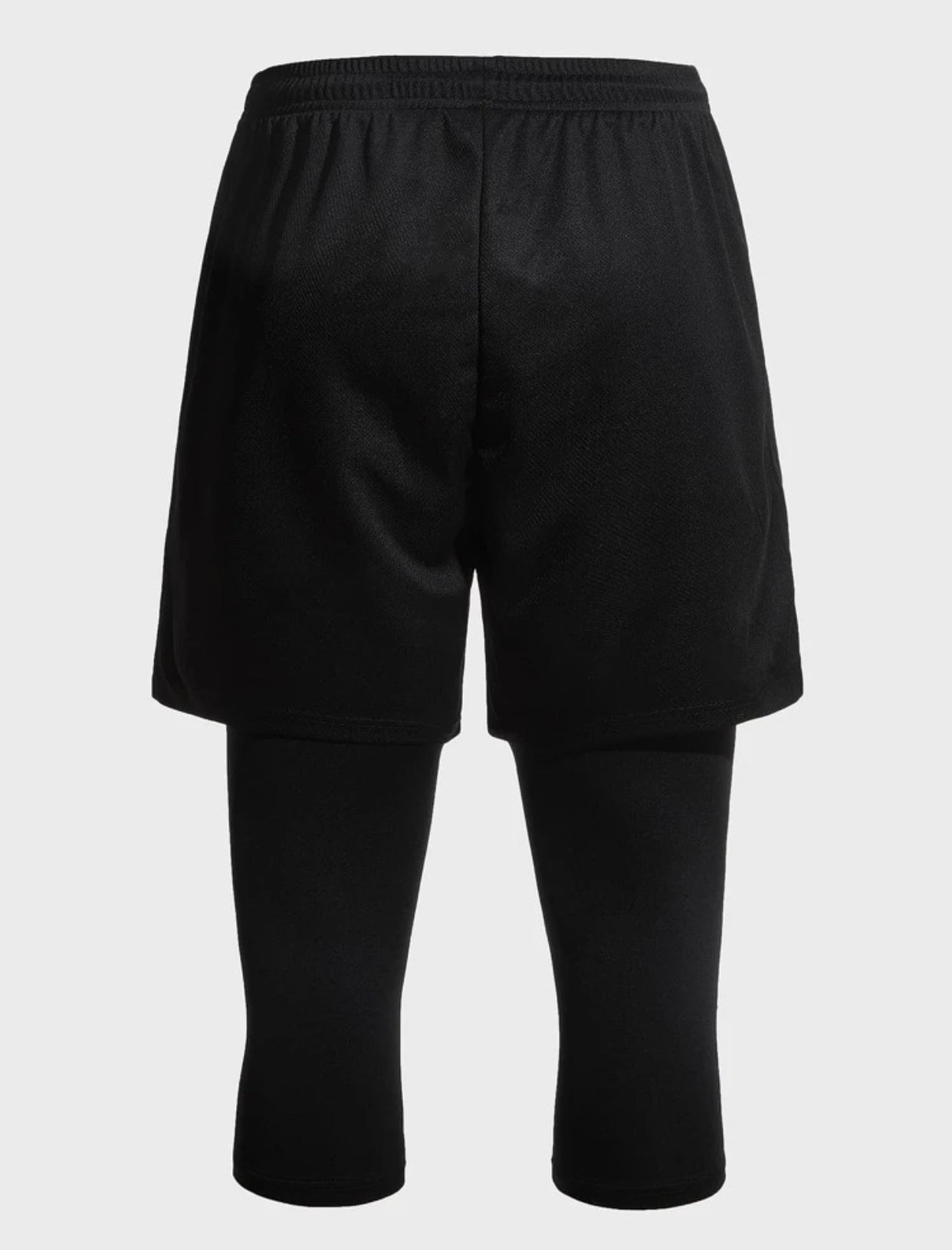 Men’s 2 in 1 graphic print drawstring waist capris sports tights - Christina’s unique boutique LLC