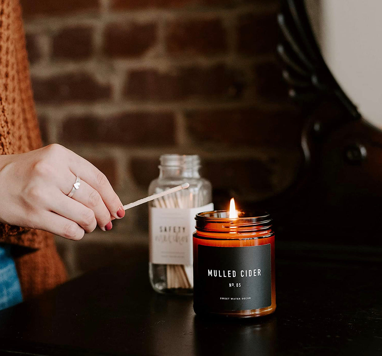 Mulled Cider Candle | Apple, Cinnamon, Cranberries, and Orange Fall Scented Soy Candle