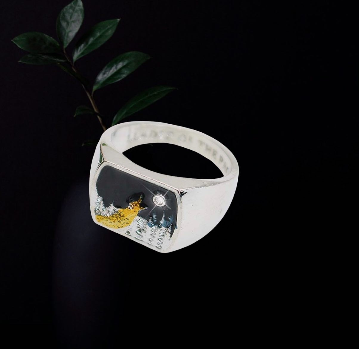 Retro Wolf Fashion Animal Forest Wolf Design Band Men's Ring