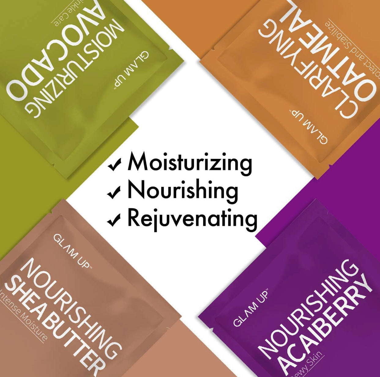 Sheet mask by Glam Up Facial Sheet Mask BTS 12 Combo (Pack of 12)