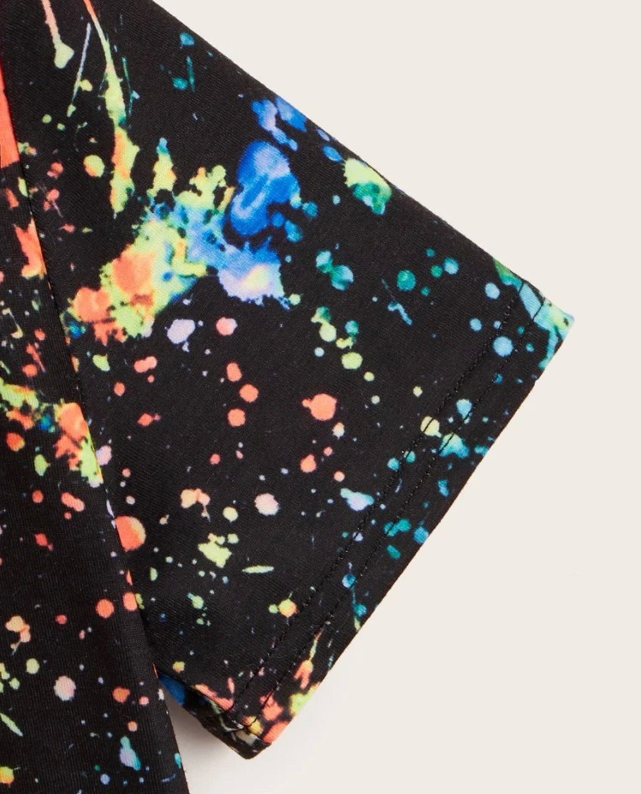 Boys Reflective Splash Ink Print Tee