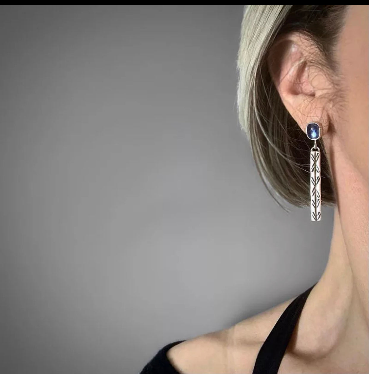 Vintage inspired thin pin metal dangle earrings - Christina’s unique boutique LLC