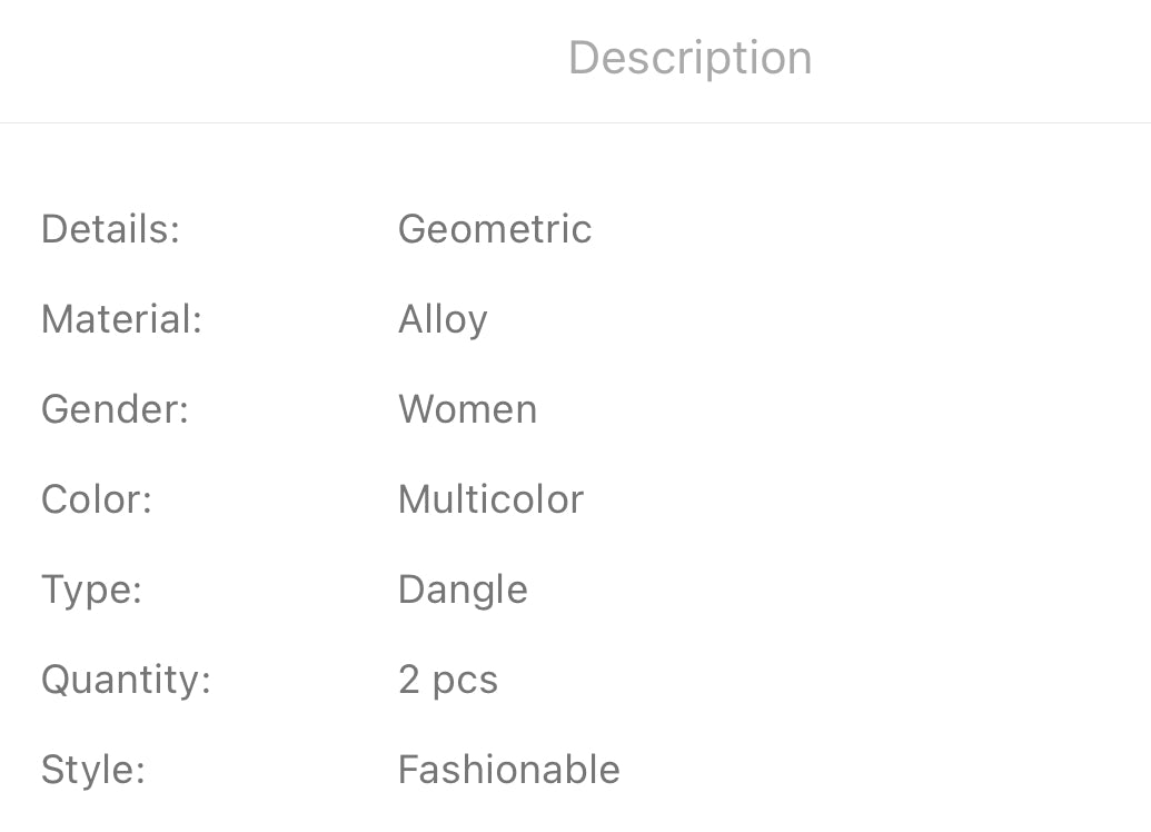 Stunning blue sector drop earrings