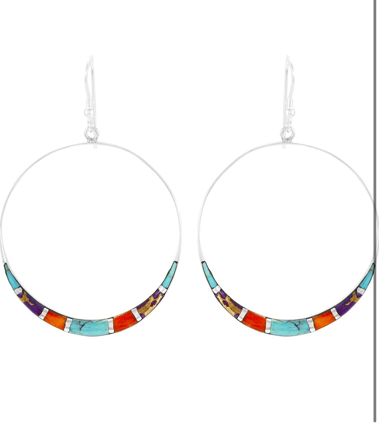Turquoise Earrings 925 Sterling Silver & Genuine Turquoise - Christina’s unique boutique LLC
