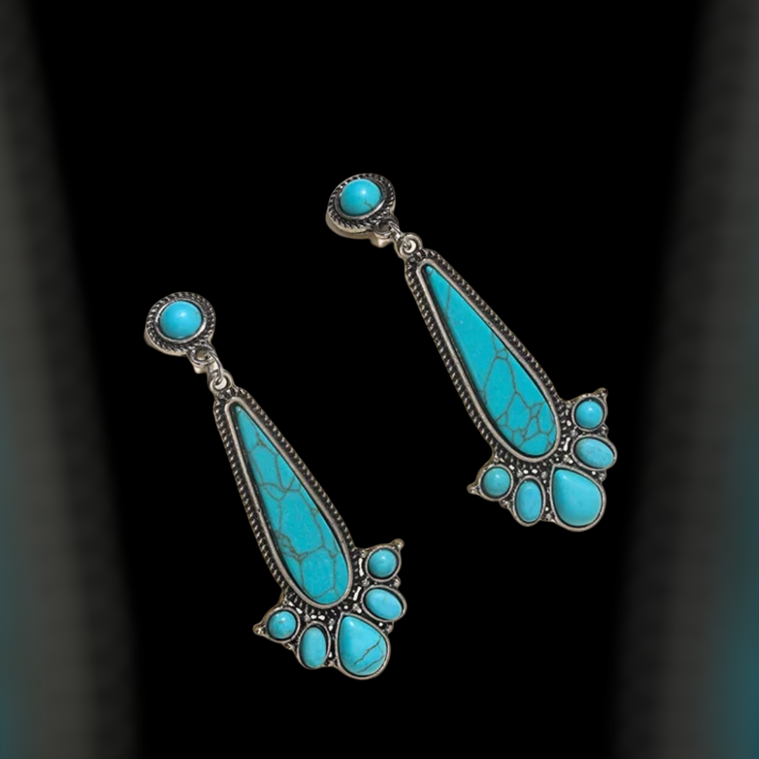 New Synthetic Turquoises Earring For Women.