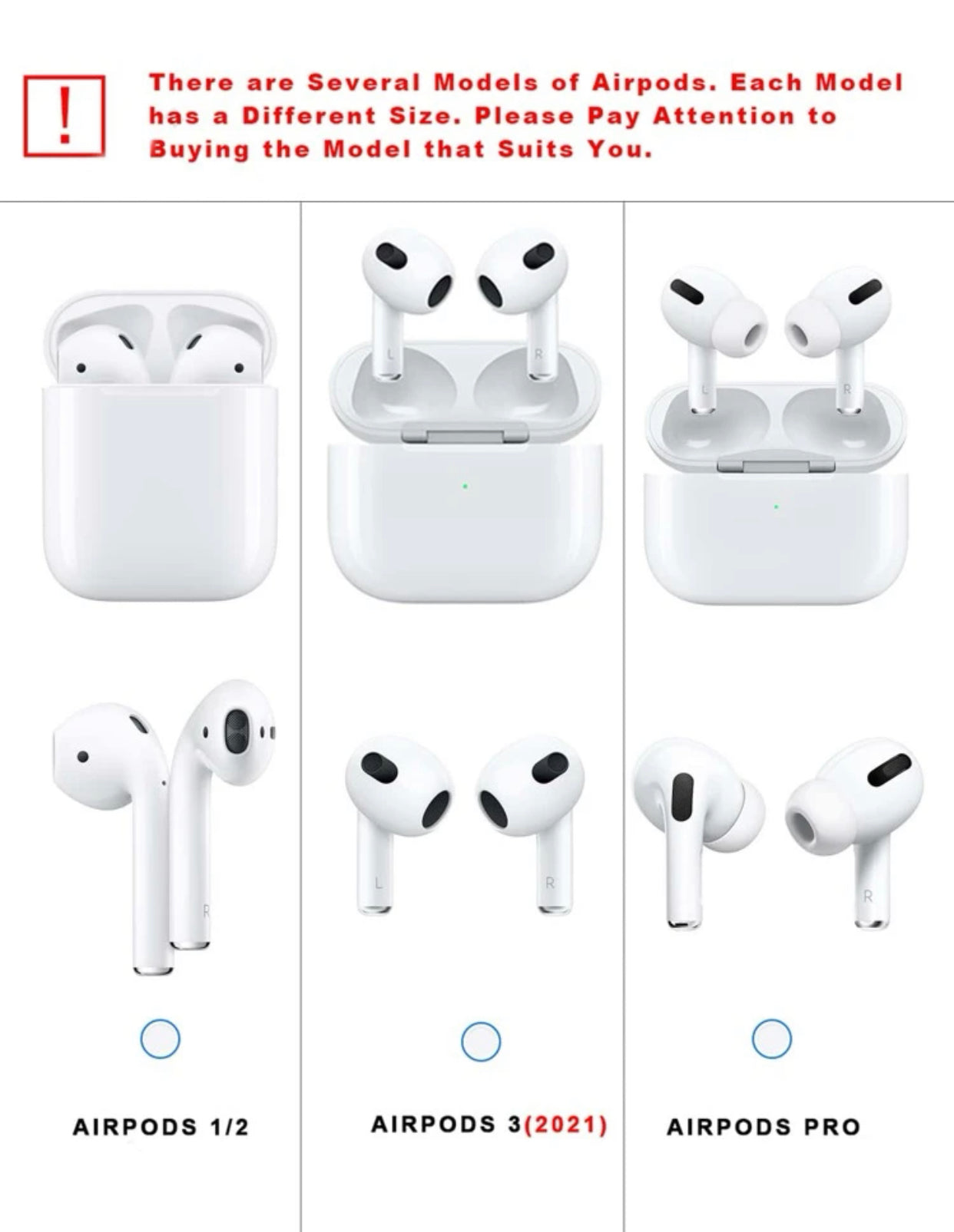 Butterfly & heart print clear case compatible with AirPods
