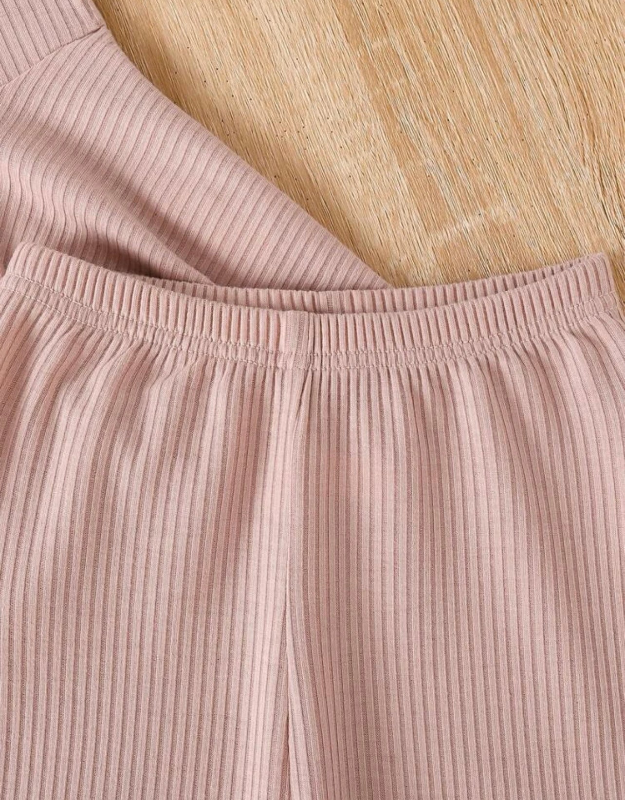 Toddler girls peplum hem tee & shorts