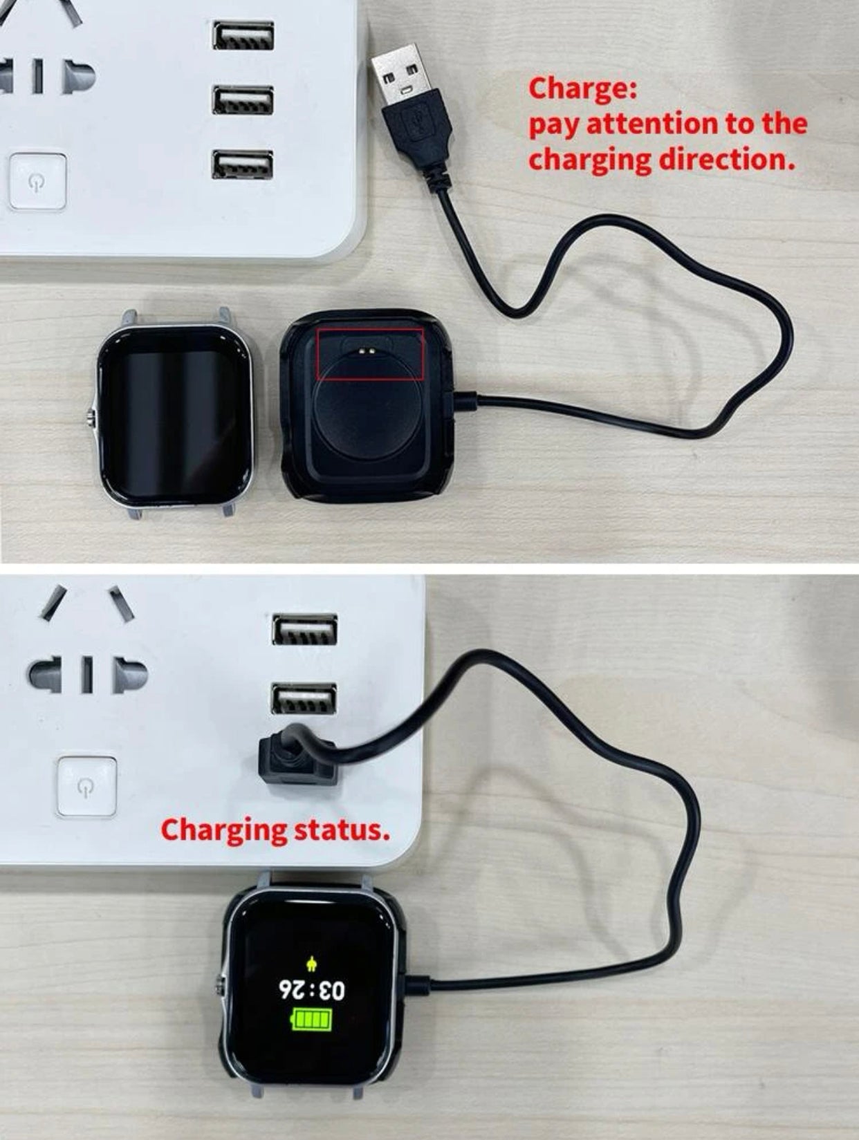 Men’s water resistant heart rate monitoring smart watch