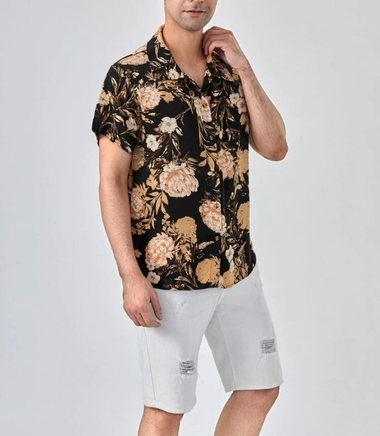 Men’s floral print shirt