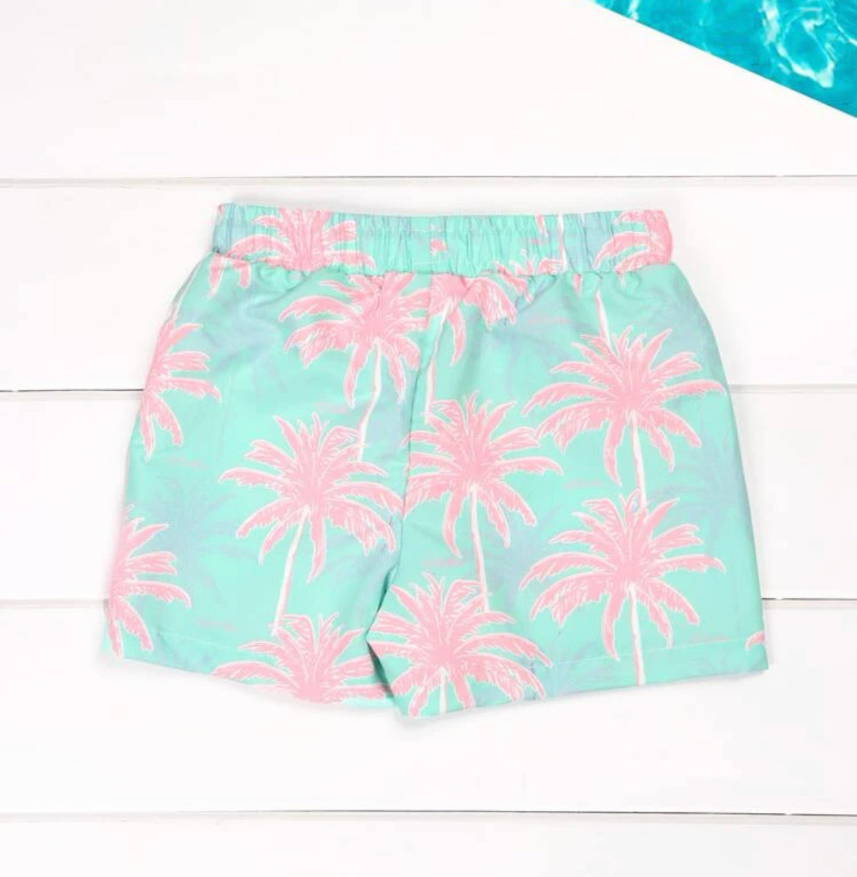 Boys Coconut Print Swim Shorts