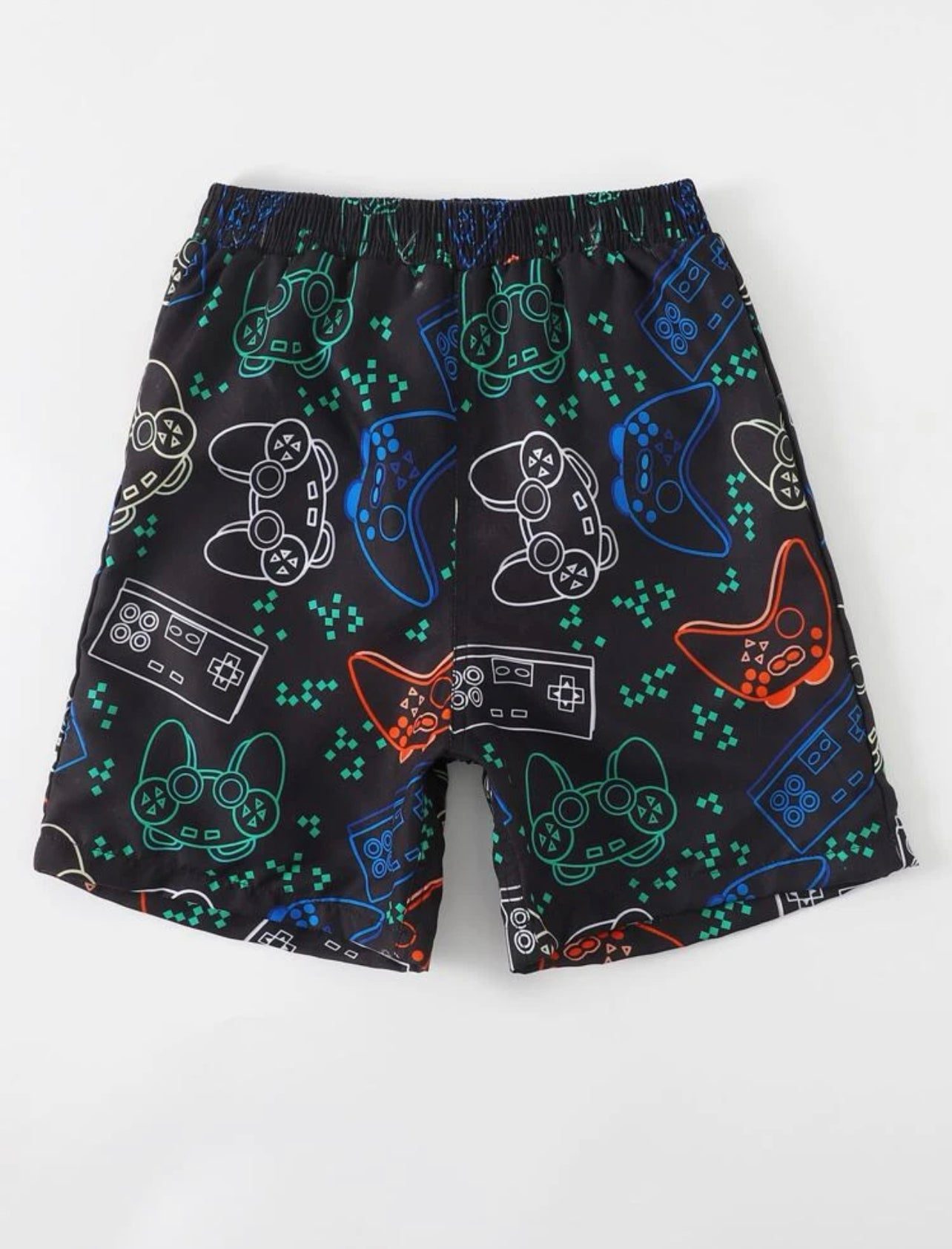 Boys Cartoon Graphic Swim Shorts