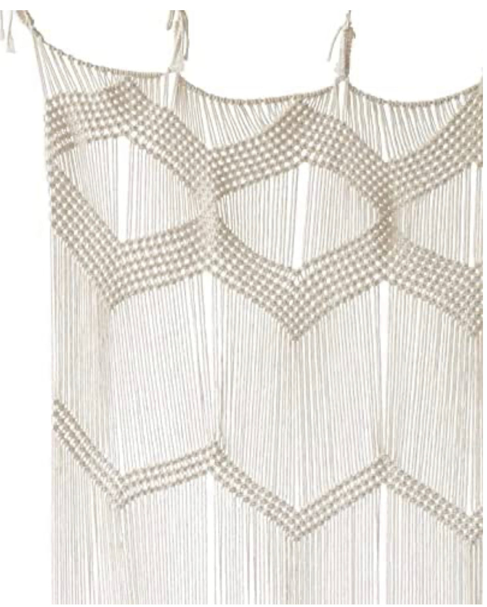Macrame Curtain Window Macrame Doorway Macrame Wall Decor Boho Home Décor 42" W x 75" H