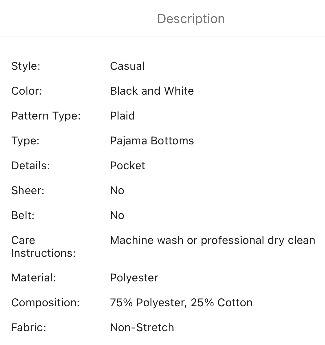 Men’s extended size plaid lounge pants