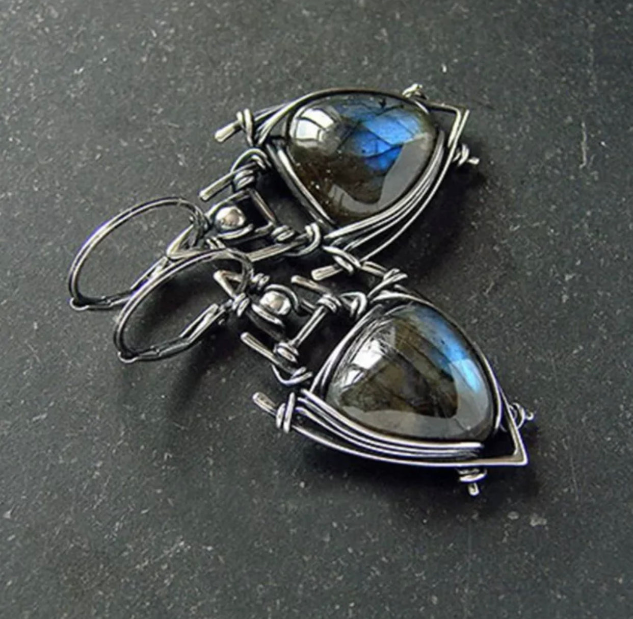 Vintage inspired retro dangle earrings