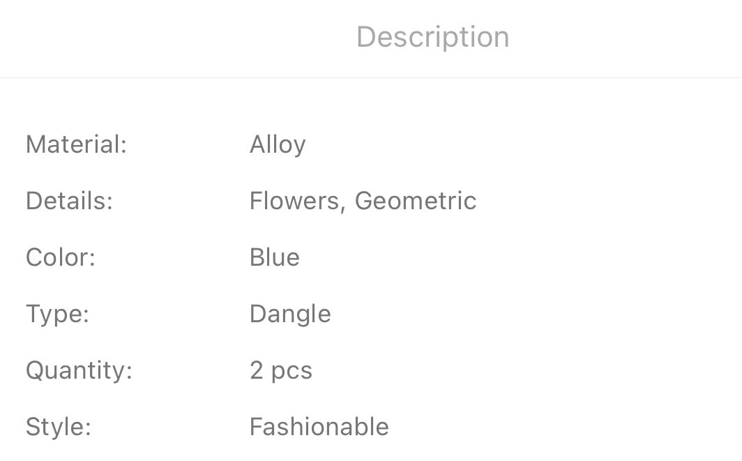 Lavish flower and stone decor drop earrings