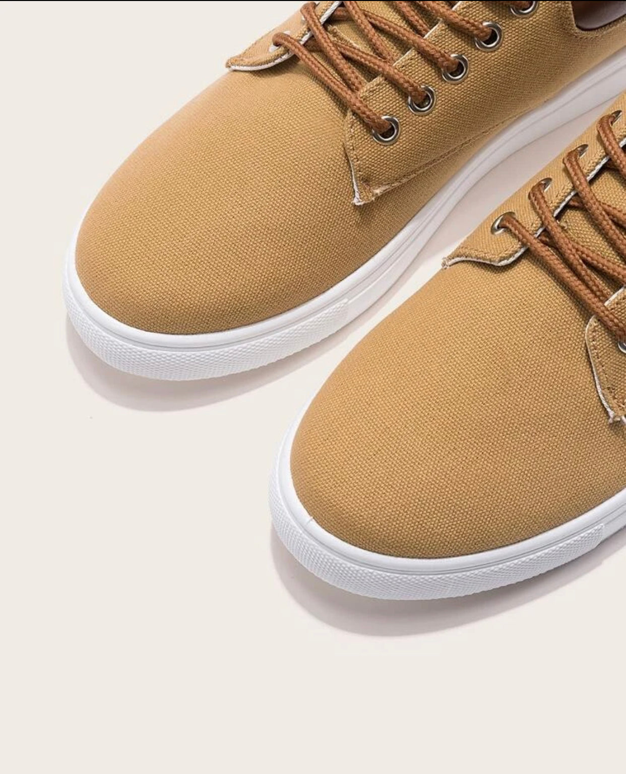 Men’s lace up front canvas sneakers - Christina’s unique boutique LLC