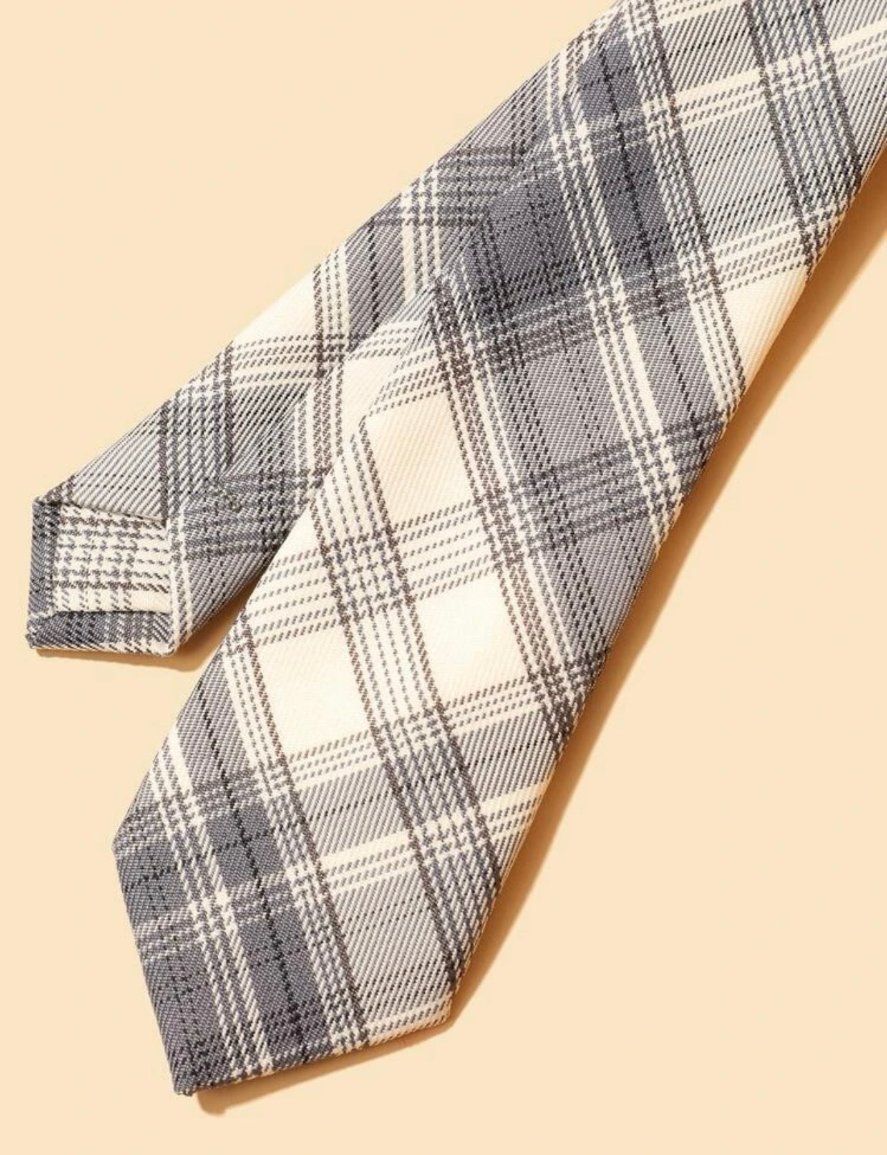 Men Plaid Pattern Tie