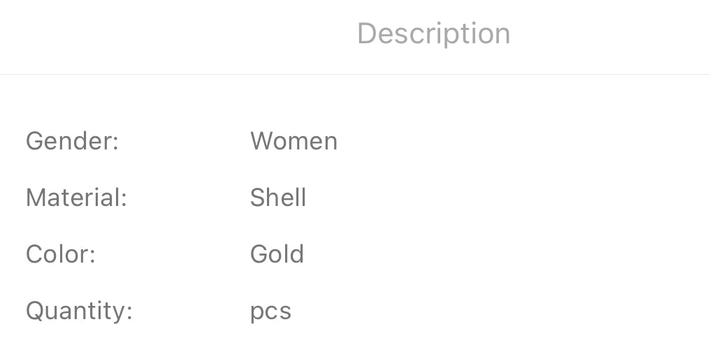 Shell decor drop earrings