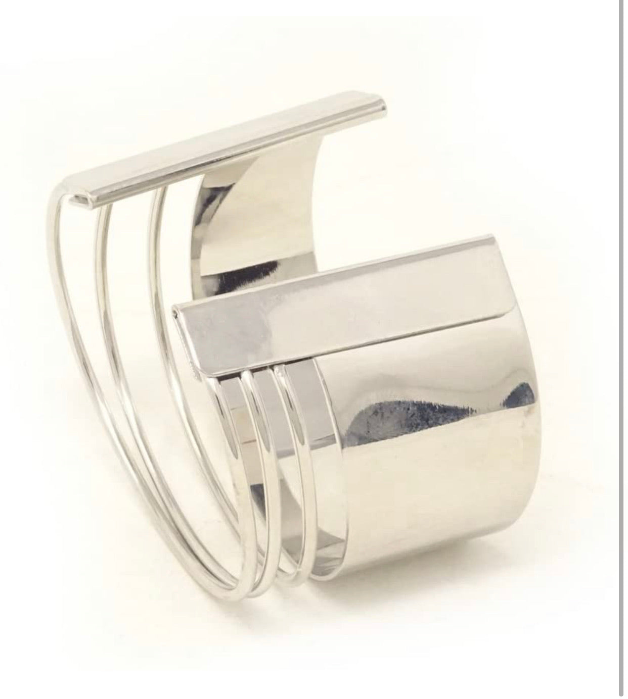 Wide sterling silver cuff bracelet. - Christina’s unique boutique LLC
