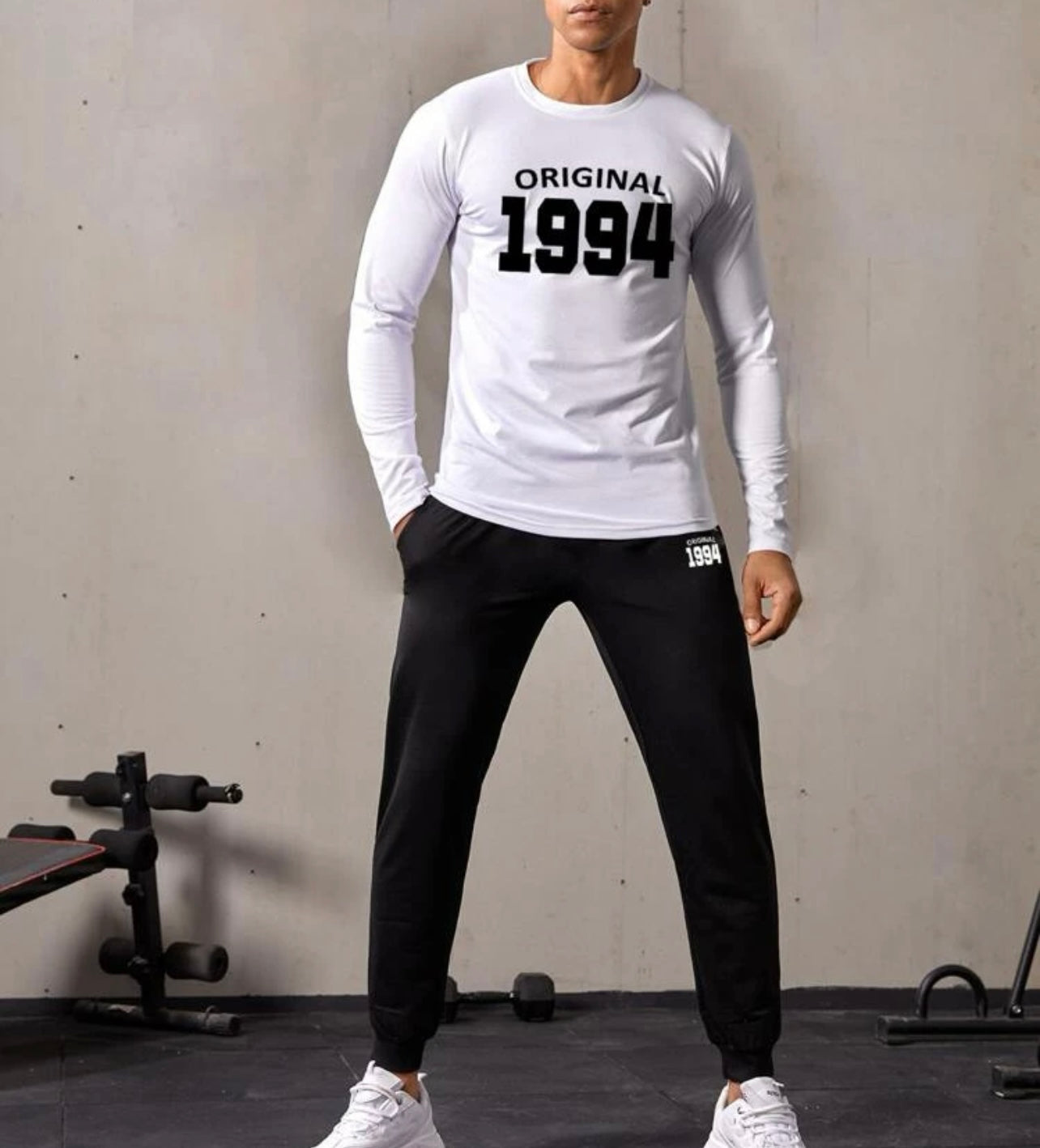 Men letter graphic pocket sports set