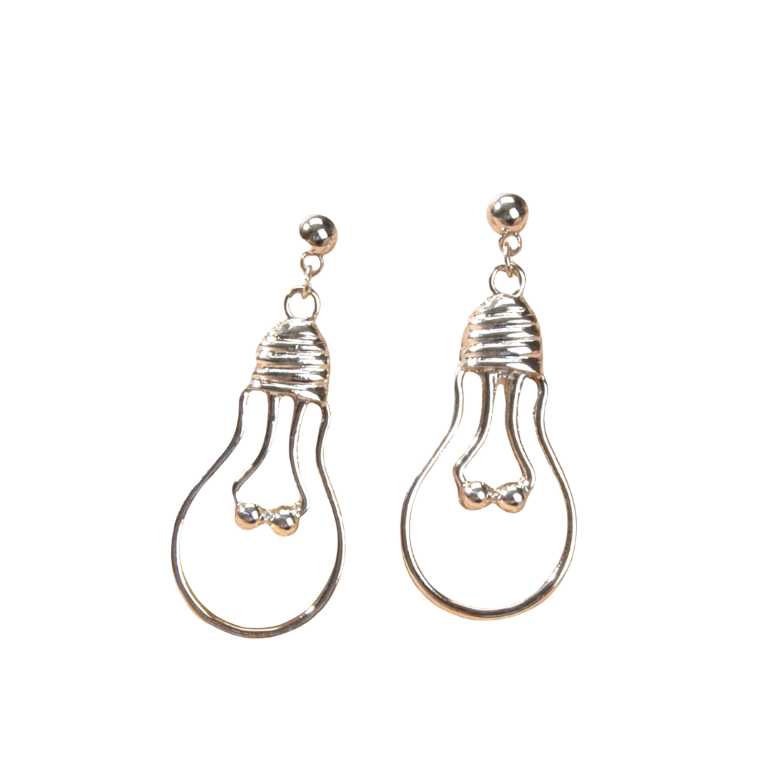 Bulb drop earrings