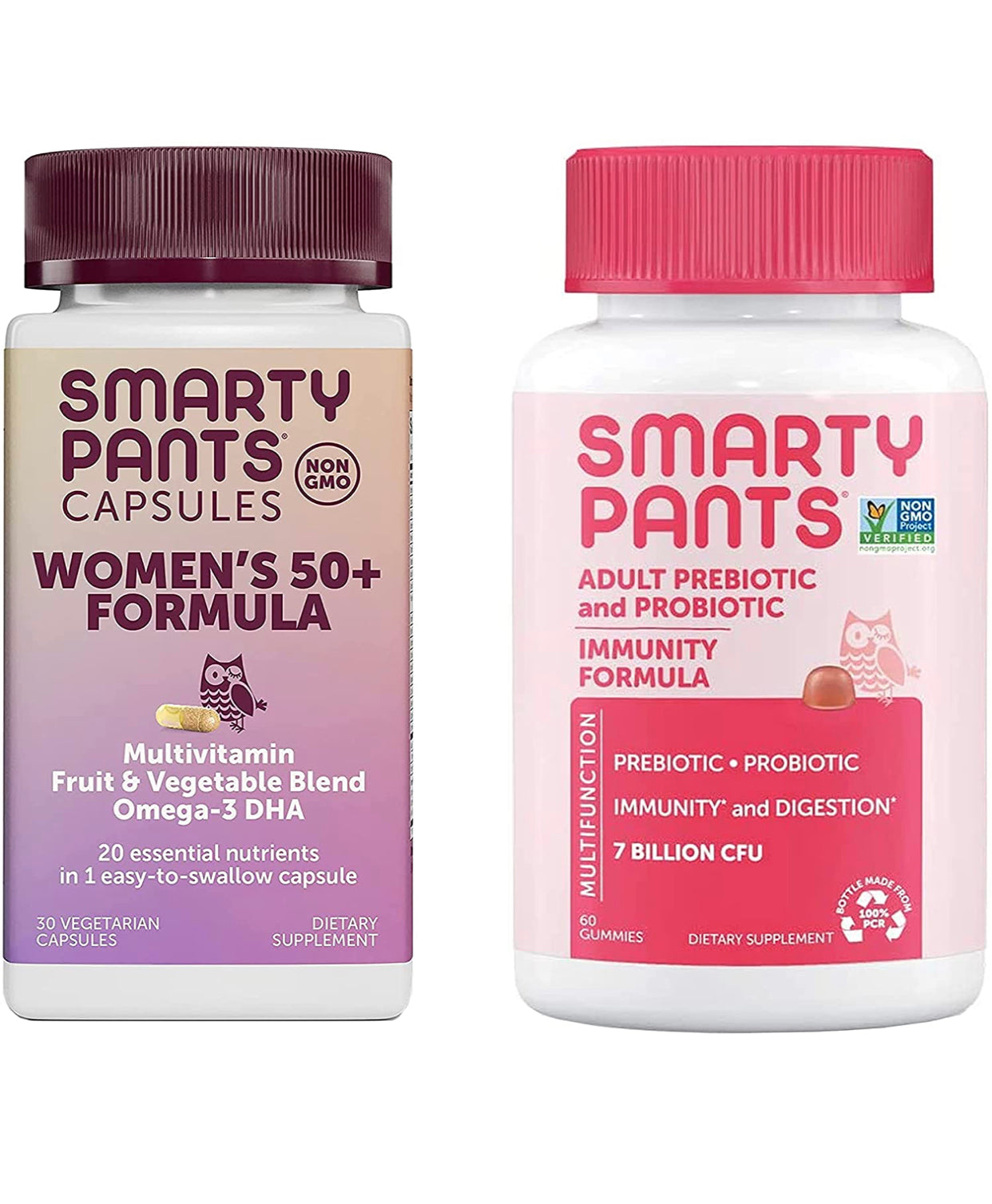 SmartyPants Women's 50+ and Adult Probiotics Bundle