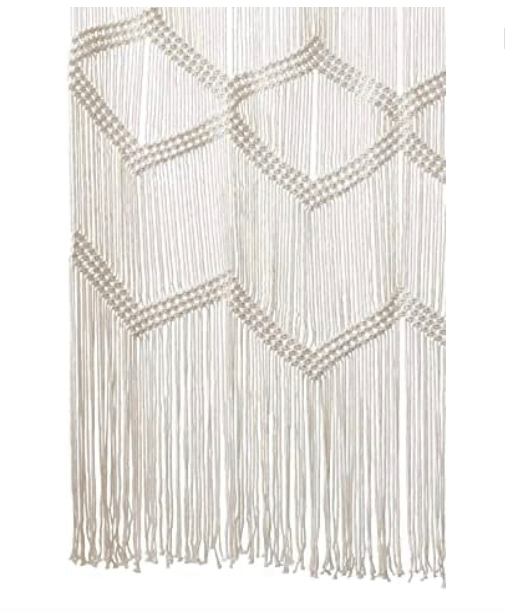 Macrame Curtain Window Macrame Doorway Macrame Wall Decor Boho Home Décor 42" W x 75" H