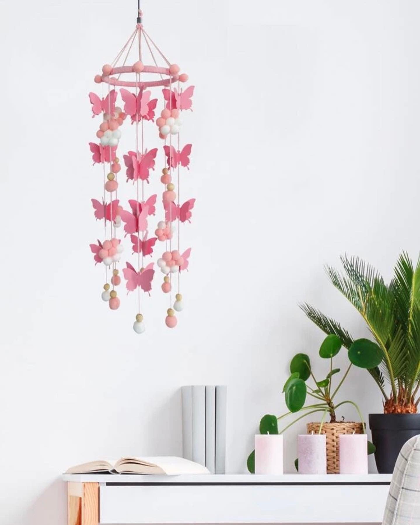 Kids butterfly wind chime