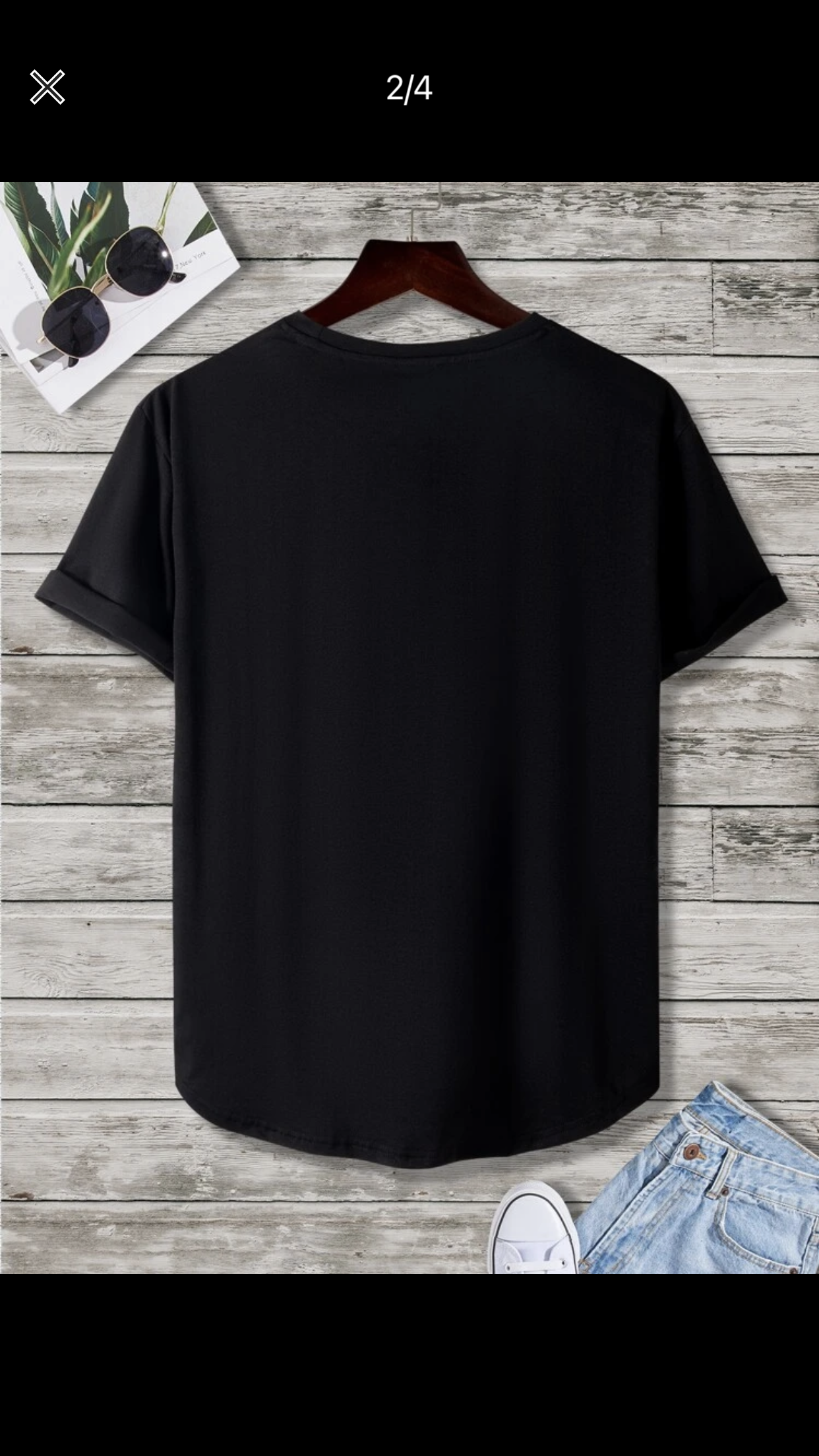 Men playing card print tee