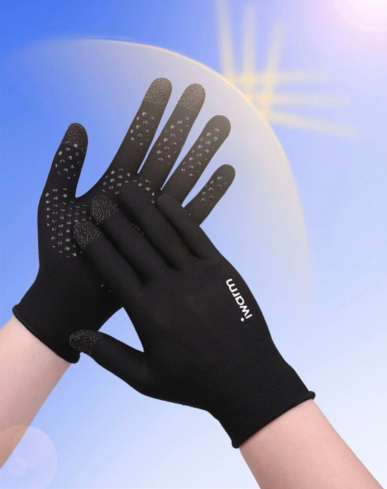 Men’s letter graphic gloves