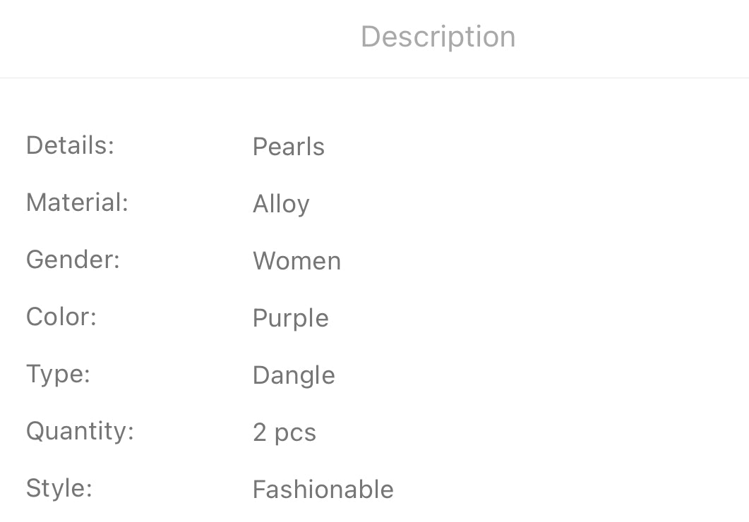 Faux pearl decor hollow out dangle earrings