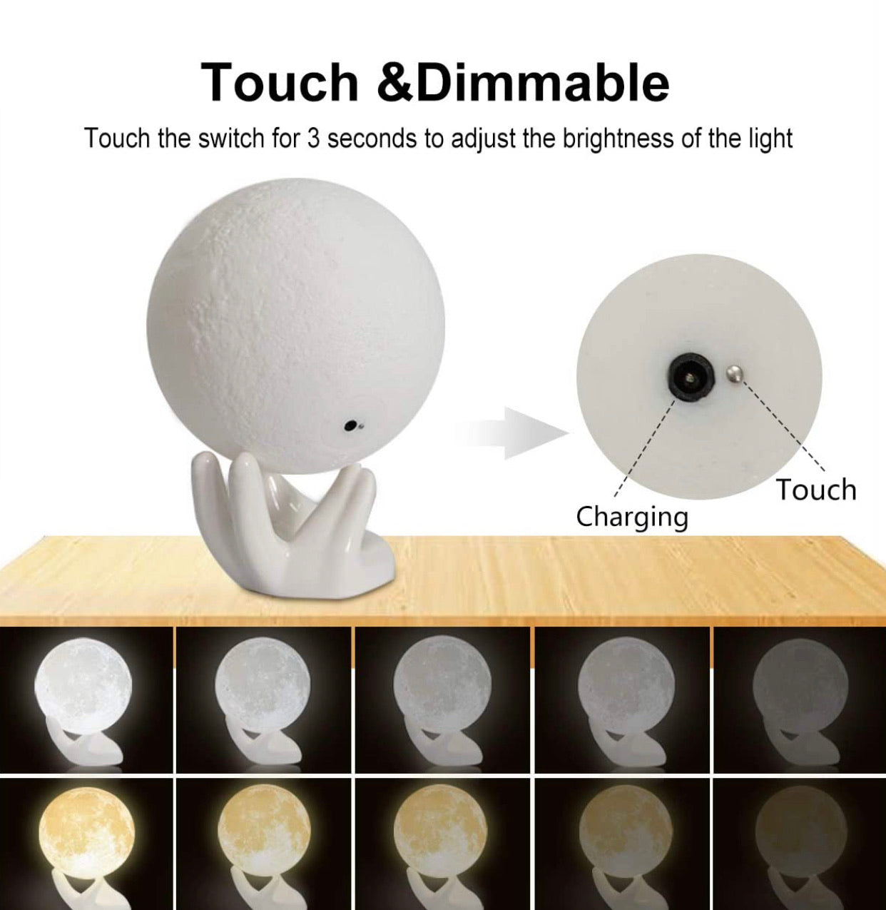Mydethun moon lamp - Christina’s unique boutique LLC