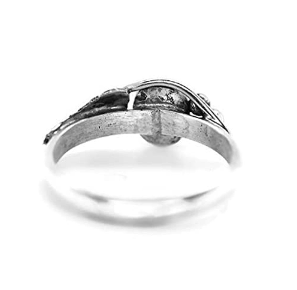 Genuine Kingman Turquoise Ring, Sterling Silver, Authentic Navajo Native American USA Handmade, Nickel Free, (Size 6)